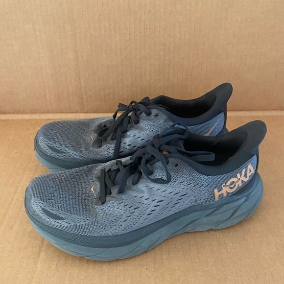 Hoka Women's Clifton 8 Running Shoes "Anthracite Copper" | US 8 - Picture 3 of 10